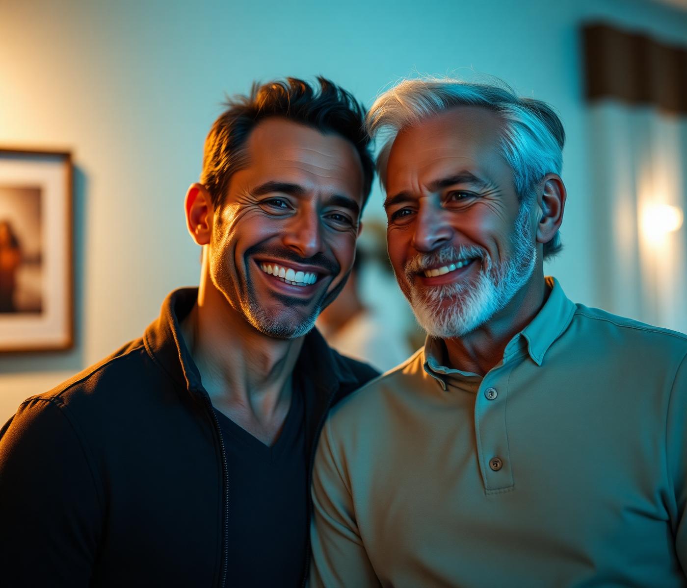 Casal feliz após tratamento com Prosta Live